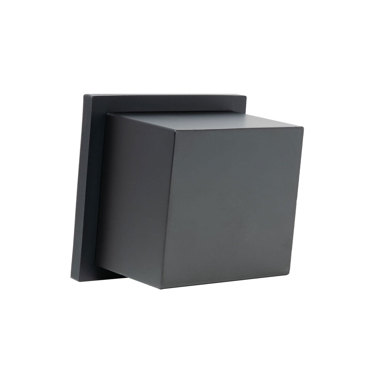 Stainless Steel Knockbox Closed Bottom - Black (6" x 7" x 4")