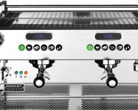 Rocket Espresso Boxer Timer Máquina de café expreso alta de 2 grupos