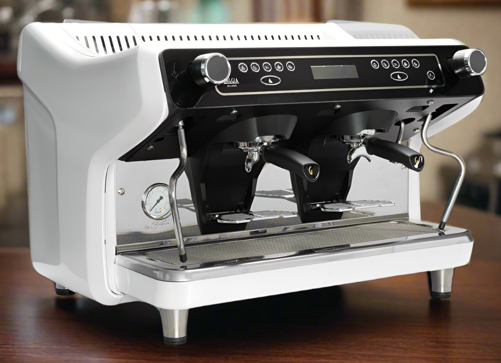 Máquina de café expreso comercial alta Gaggia La Giusta de 2 grupos