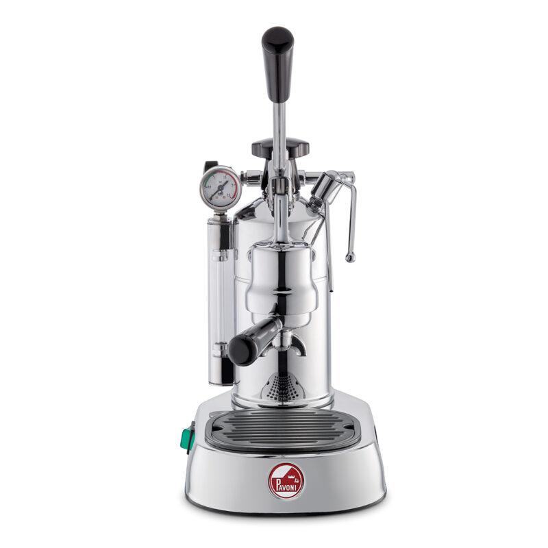 La Pavoni (versión de EE. UU.) Espresso profesional con palanca cromada, PC-16