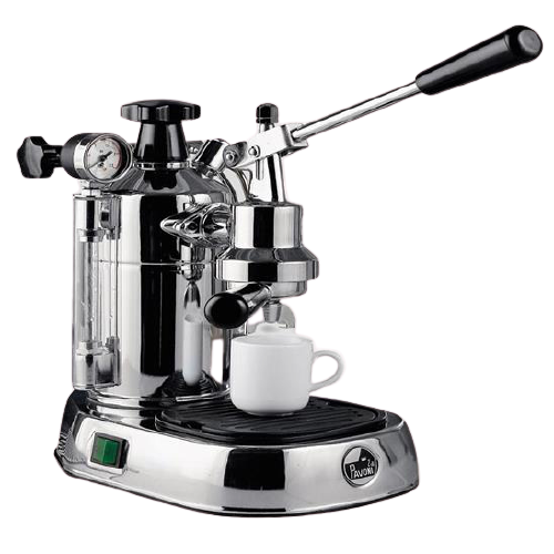 La Pavoni (versión de EE. UU.) Espresso profesional con palanca cromada, PC-16