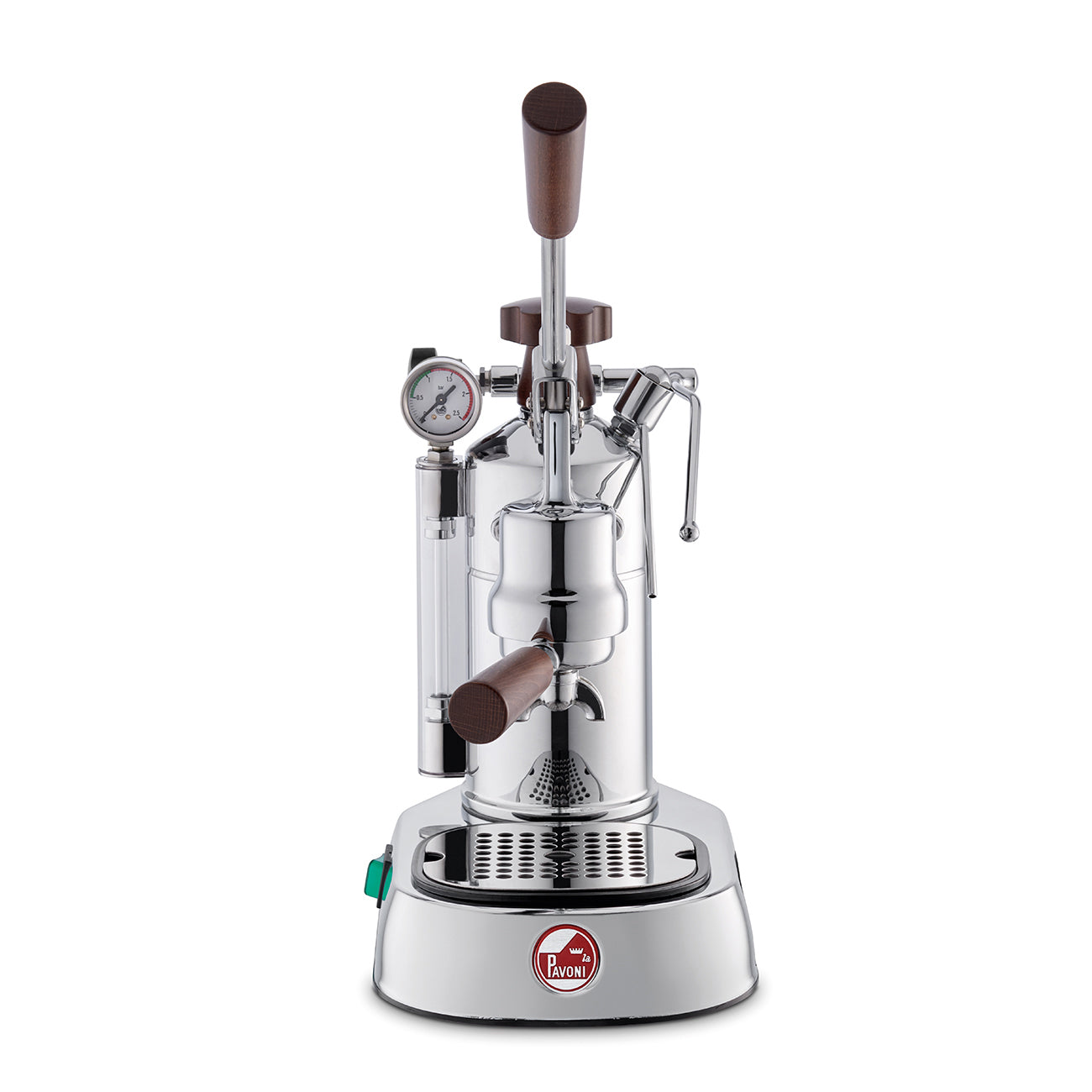 La Pavoni Professional Chrome Lever Espresso w/ Wood - Thumbnail 3