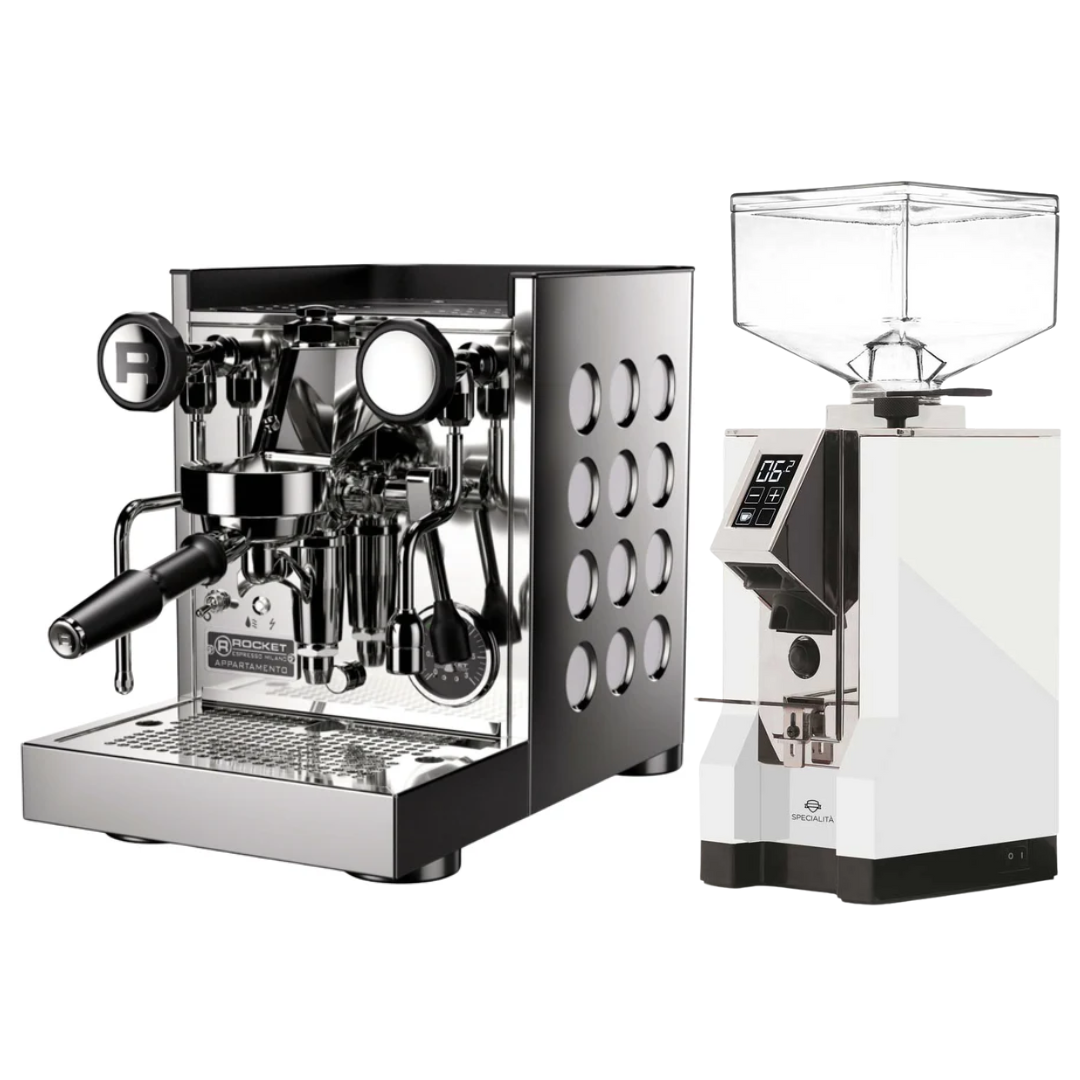 Home Espresso Bundle: Rocket Appartamento TCA + Eureka Specailita