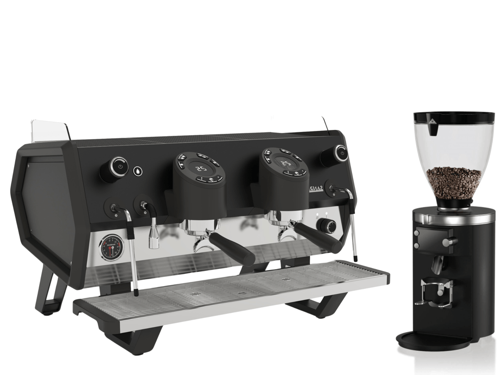 Commercial 2 Group Espresso Bundle: Sanremo D8 + Mahlkonig E80S