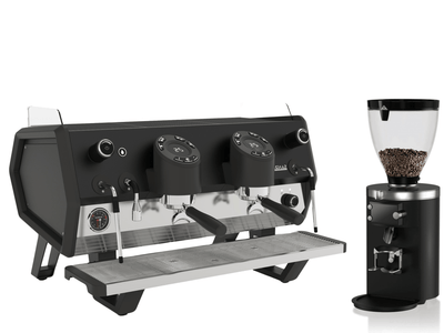 Commercial 2 Group Espresso Bundle: Sanremo D8 + Mahlkonig E80S