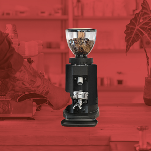 Cafe grinders in Coffeeionado cherry-red style