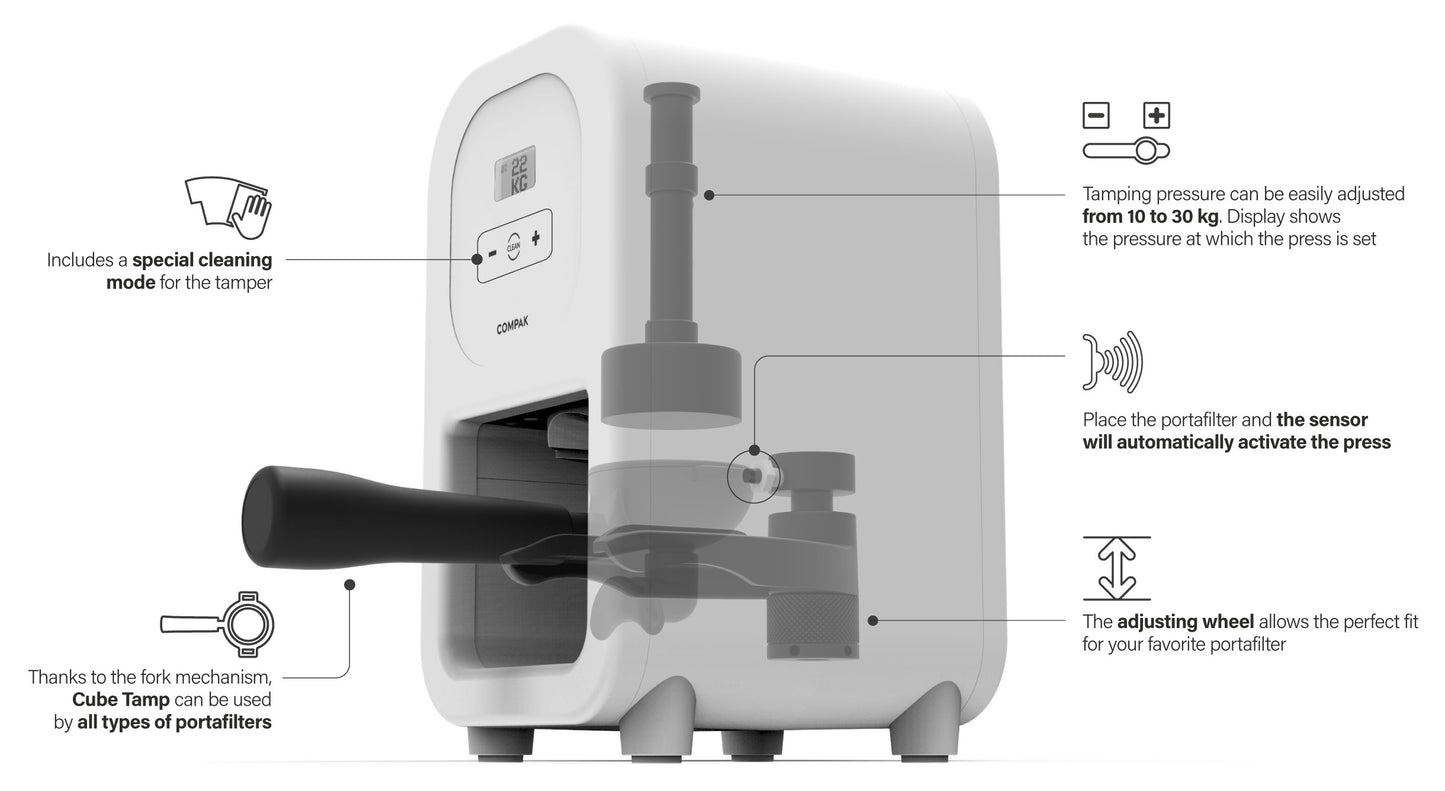 Cube Automatic Tamper by Compak