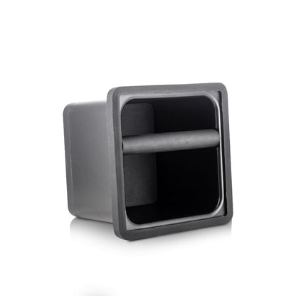 Barista Basics Caja de golpe de acero inoxidable (6" x 5,5" x 4")