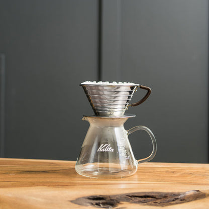 Kalita Wave 185 Stainless Steel Pour Over Coffee Kit