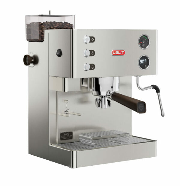 Cafetera espresso Lelit Kate con molinillo incorporado