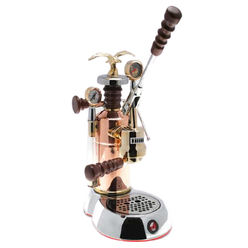 La Pavoni Esperto Edotto (US Version) Lever Espresso Chrome-Copper 16 Cup ESPED-16