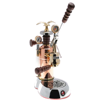 La Pavoni Esperto Edotto (US Version) Lever Espresso Chrome-Copper 16 Cup ESPED-16