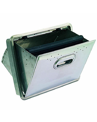 Stainless Steel Fold-down Knockbox Drawer