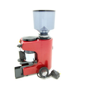 La Pavoni Commercial Coffee Grinder, Large 2.2 pounds, Built-in 58mm  Tamper, Red and Stainless Steel