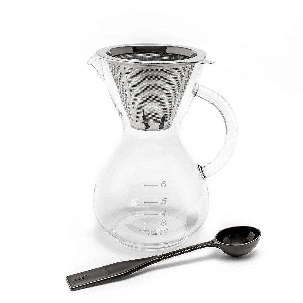 Yama Glass Coffee Drip Pot with Handle with Stainless Filter 30oz