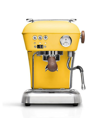 Ascaso Dream PID Sun Yellow Espresso Machine, front view