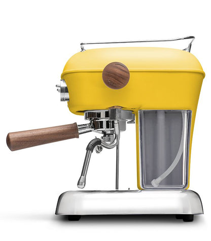 Ascaso Dream PID Sun Yellow Espresso Machine, side view